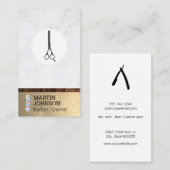 理容師極 | 理容師鋏 名刺 (正面/裏面)