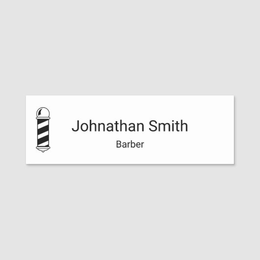 理容師極 | 理容師 名札 (正面)