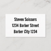 理容師毛 名刺 (裏面)