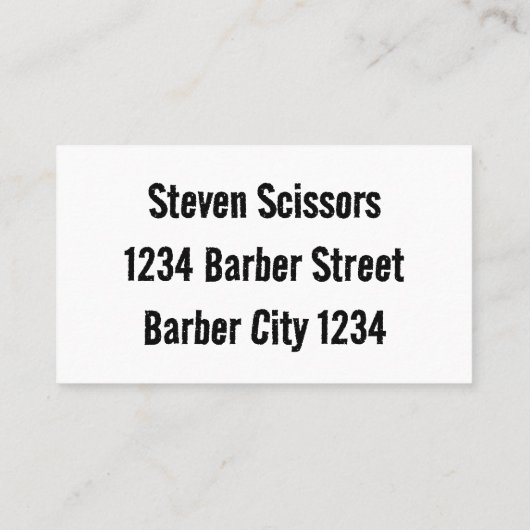 理容師毛 名刺 (裏面)