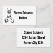 理容師毛 名刺 (正面/裏面)