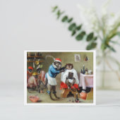 理容師猿 ポストカード (スタンド正面)