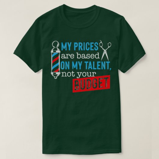 理容師理容師店 Tシャツ (デザイン正面)