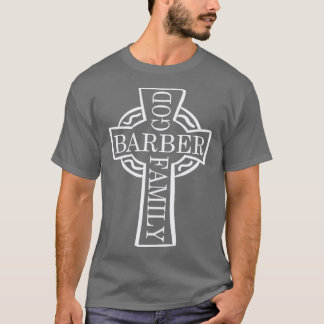理容師神家庭キリスト髪ひげシザーギフト Tシャツ