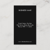 理容師素朴ショップロイヤリティパンチカード ロイヤリティカード (裏面)