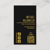 理容師美容師サロン 名刺 (裏面)