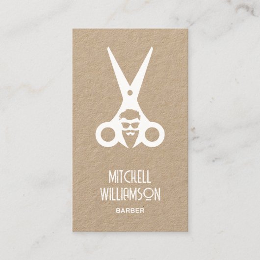 理容師美容師サロン 名刺 (正面)