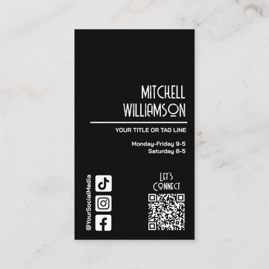 理容師美容師サロン 名刺 (裏面)