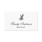 理容師美容師シンプルエレガント白黒