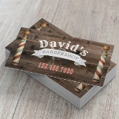 理容師美容師バーバーバー素朴ショップバーンウッド 名刺