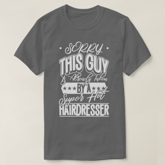 理容師美容師ヘアスタイリストヘアサロンギフト8 Tシャツ (デザイン正面)