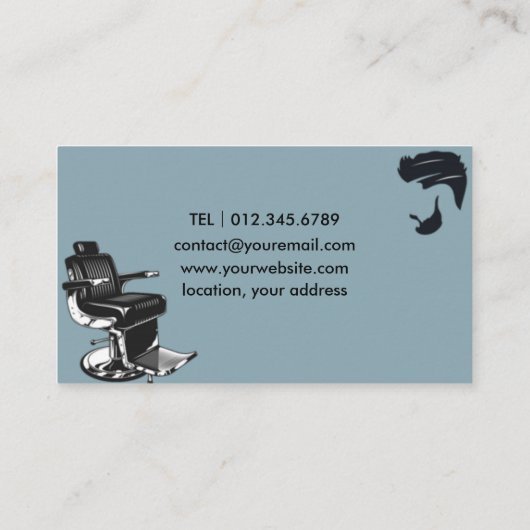 理容師美容師名刺 名刺 (裏面)