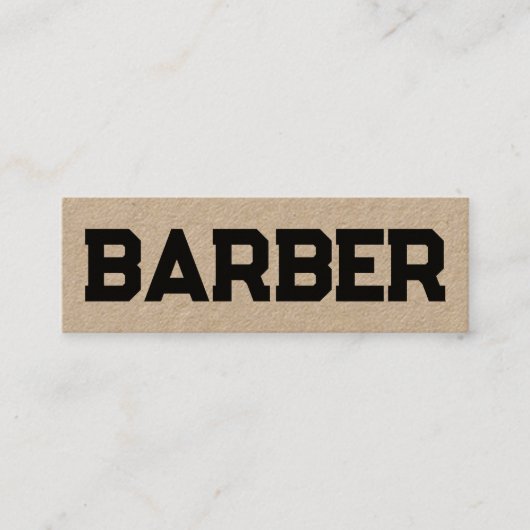 理容師美容師QR スキニー名刺 (正面)