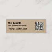 理容師美容師QR スキニー名刺 (裏面)