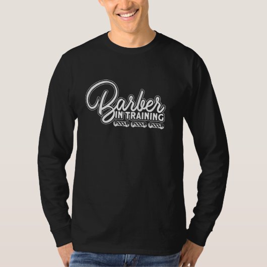 理容師見習いⅠ理容師ひげバーテンタークレット Tシャツ (正面)
