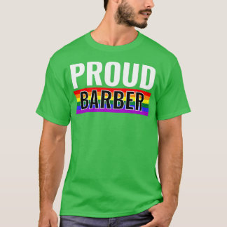 理容師誇りを持ったLGBTゲイプライド月報レズユニセックスビアン Tシャツ