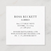 理容師貿易美容師 スクエア名刺 (裏面)