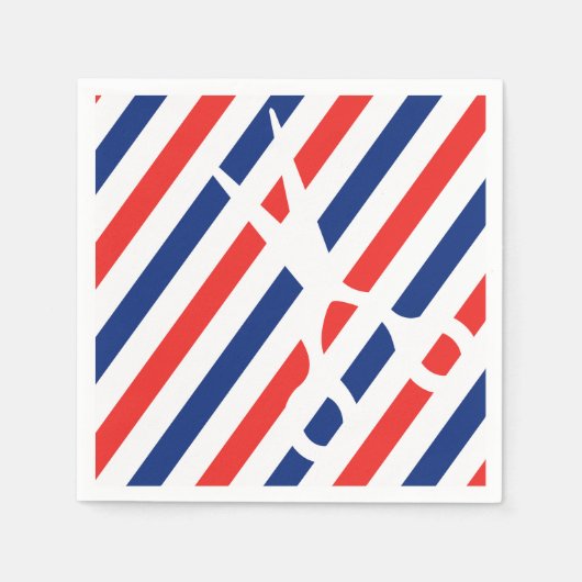 理容師鋏 スタンダードカクテルナプキン (正面)