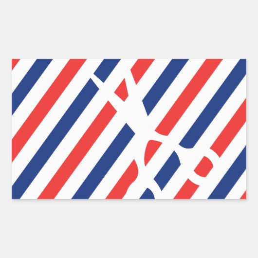 理容師鋏 長方形シール (正面)