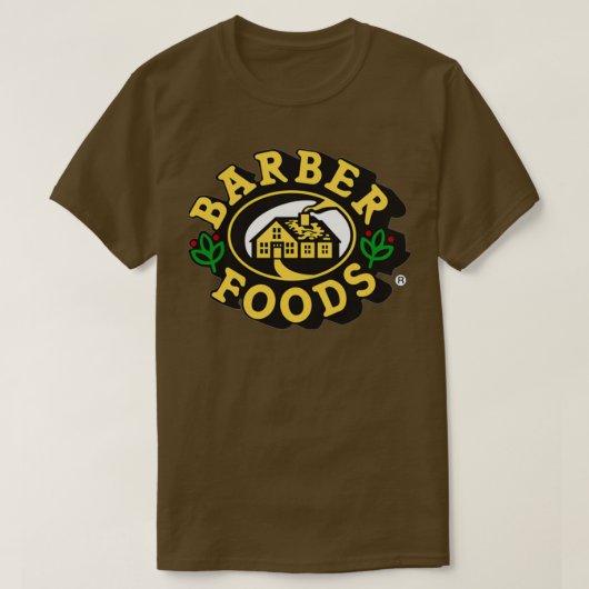 理容師食品ロゴ Tシャツ (デザイン正面)