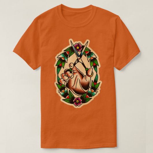 理容師10 1 Tシャツ (デザイン正面)