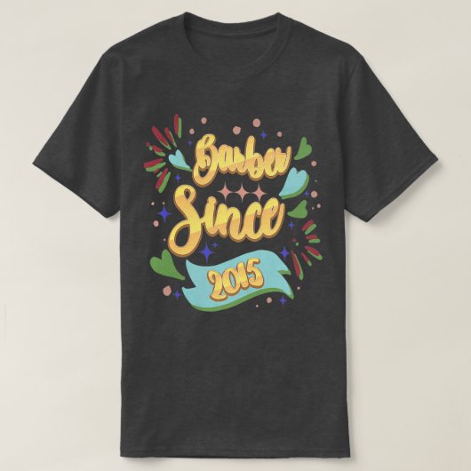 理容師2015年以降 Tシャツ (デザイン正面)