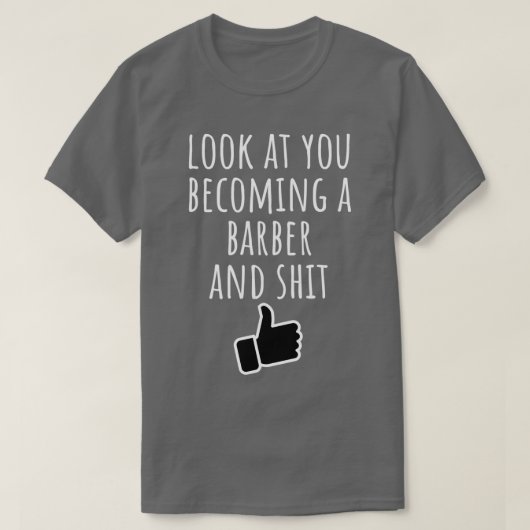 理容師2 Tシャツ (デザイン正面)