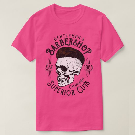 理容師4 Tシャツ (デザイン正面)