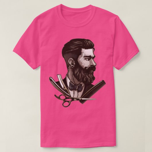 理容師55 1 Tシャツ (デザイン正面)