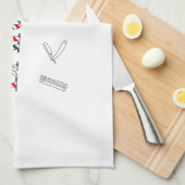 理容師 キッチンタオル (四つ折り)