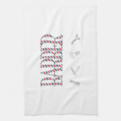 理容師 キッチンタオル (縦)