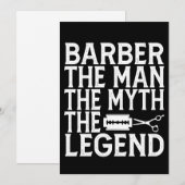 理容師 ザ マン 2024 招待状 (正面/裏面)