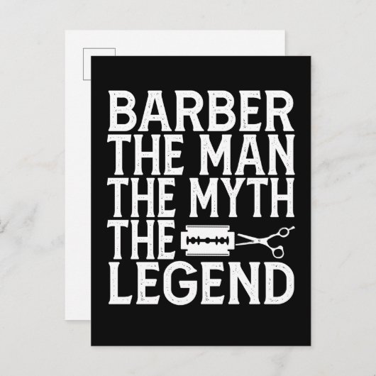 理容師 ザ マン 2024 案内ポストカード (正面/裏面)