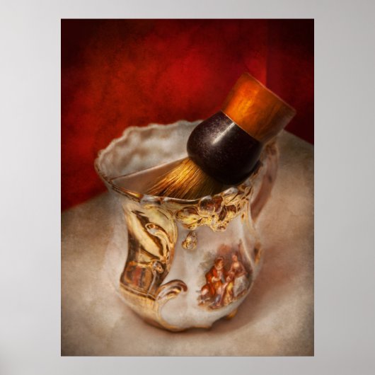 理容師 – シェービング – バーベリングの美しい ポスター (正面)