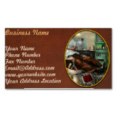 理容師 – シェーブペンネパッカーズ理容師ショップ1942 マグネット名刺 (正面)