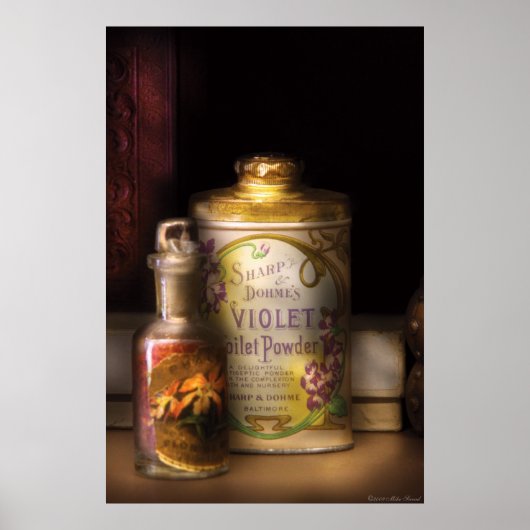 理容師 – シャープ&ドームのバイオレットパウダー ポスター (正面)