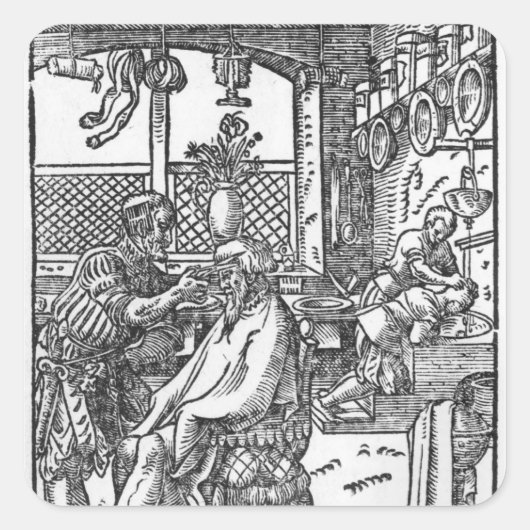 理容師 スクエアシール (正面)