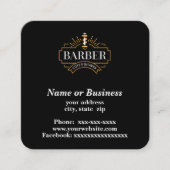 理容師 スクエア名刺 (正面)