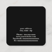 理容師 スクエア名刺 (裏面)