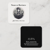 理容師 スクエア名刺 (正面/裏面)