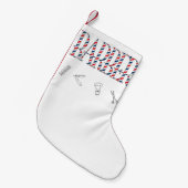 理容師 スモールクリスマスストッキング (正面 (吊り時))