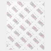 理容師 フリースブランケット (正面)