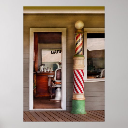 理容師 – ヘアカットが必要 ポスター (正面)