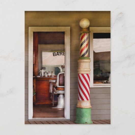 理容師 – ヘアカットが必要 ポストカード (正面)