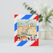 理容師 ポストカード (スタンド正面)