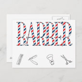 理容師 ポストカード (正面/裏面)