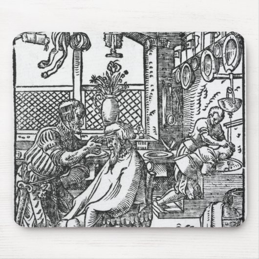 理容師 マウスパッド (正面)