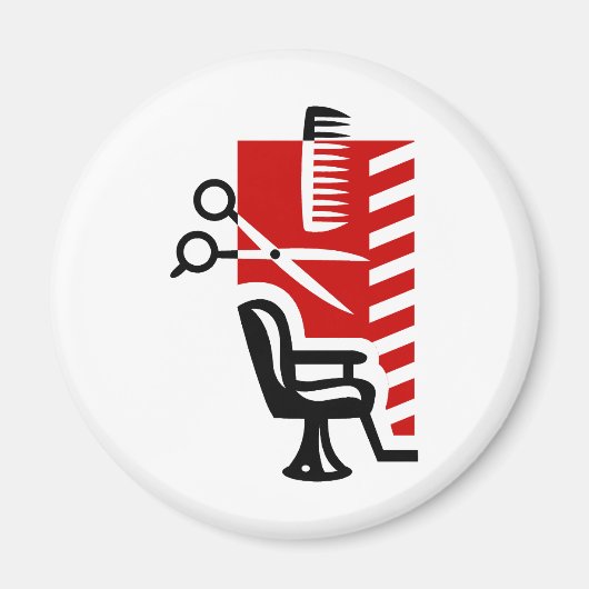 理容師 マグネット (正面)