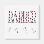 理容師 マグネット (正面)