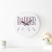 理容師 ラージ壁時計 (ホーム)